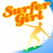 "Surfer girl" stylisée